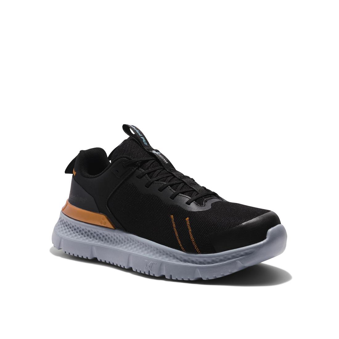 Timberland Pro Setra Composite-Toe Work Shoe Black/Grey Medial View