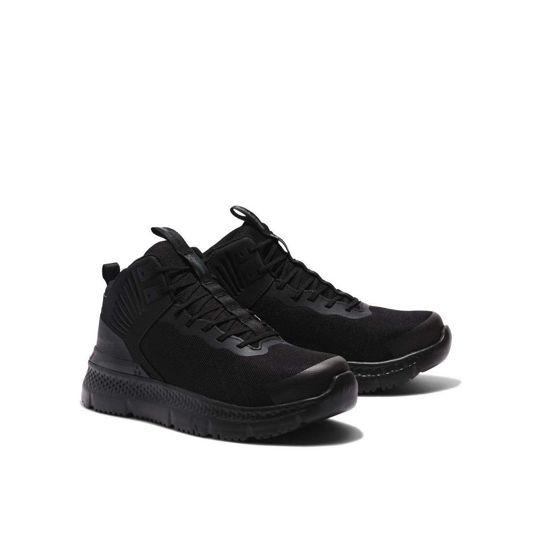 Timberland Pro Setra Composite-Toe Work Boot Black Angled View