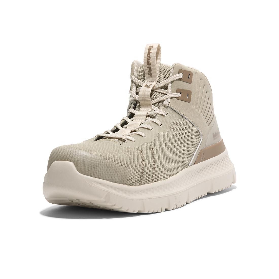 Timberland Pro Setra Mid Composite-Toe Work Boot Light Brown Detail View