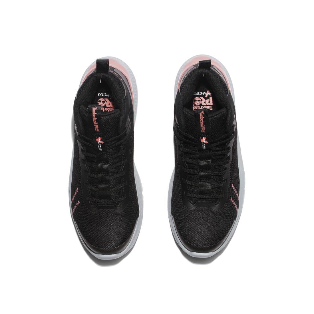 Timberland Pro Women's Setra Composite-Toe Work Shoe Black/Grey Front-upper View