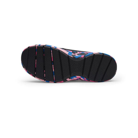 Timberland Pro Women's Solace MAX Slip Resistant Shoe Black/Blue Sole View