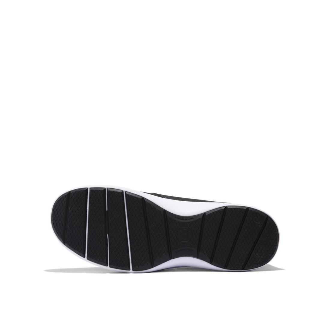 Timberland Pro Women's Solace Max Soft-Toe Slip-On Shoe Black/White Sole View