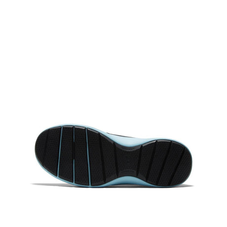 Timberland Pro Women's Solace Max Soft-Toe Slip-On Shoe Black/Blue Sole View