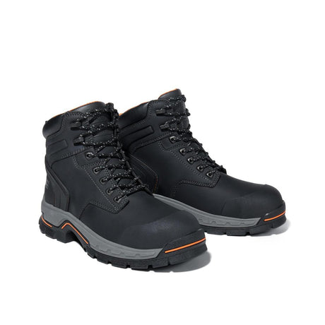 Timberland Pro Stockdale 6 Inch Alloy-Toe Work Boot Black Detail View