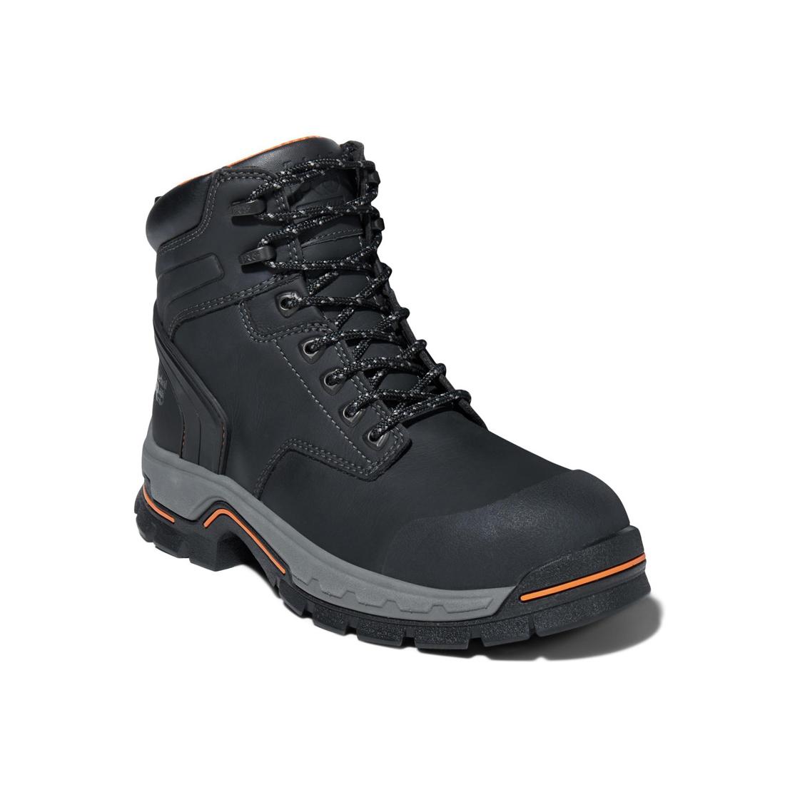 Timberland Pro Stockdale 6 Inch Alloy-Toe Work Boot Black Medial View