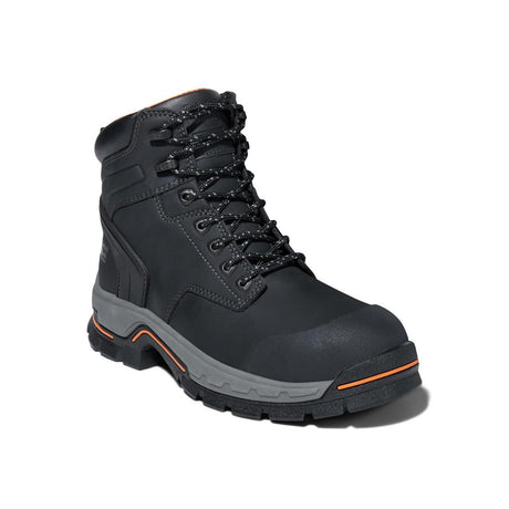 Timberland Pro Stockdale 6 Inch Alloy-Toe Work Boot Black Medial View