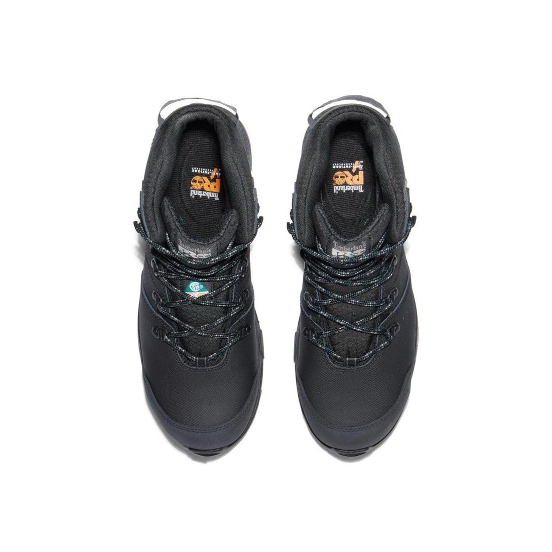 Timberland Pro Switchback 6 Inch Composite-Toe Waterproof PR Work Boot Black Front-upper View