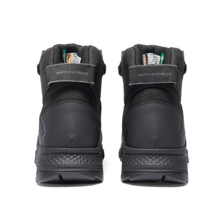 Timberland Pro Switchback 6 Inch Composite-Toe Waterproof PR Work Boot Black Heel-Back View