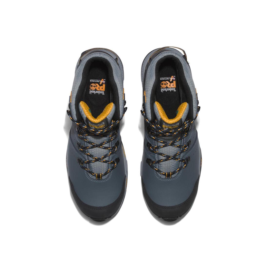 Timberland Pro Switchback 6 Inch Composite-Toe Waterproof Work Boot Gray Front-upper View