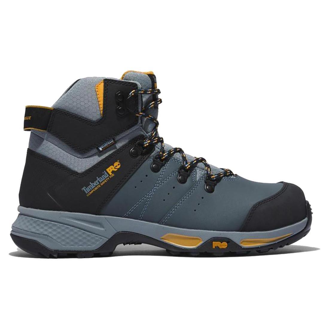 Timberland Pro Switchback 6 Inch Composite-Toe Waterproof Work Boot Gray Profile View