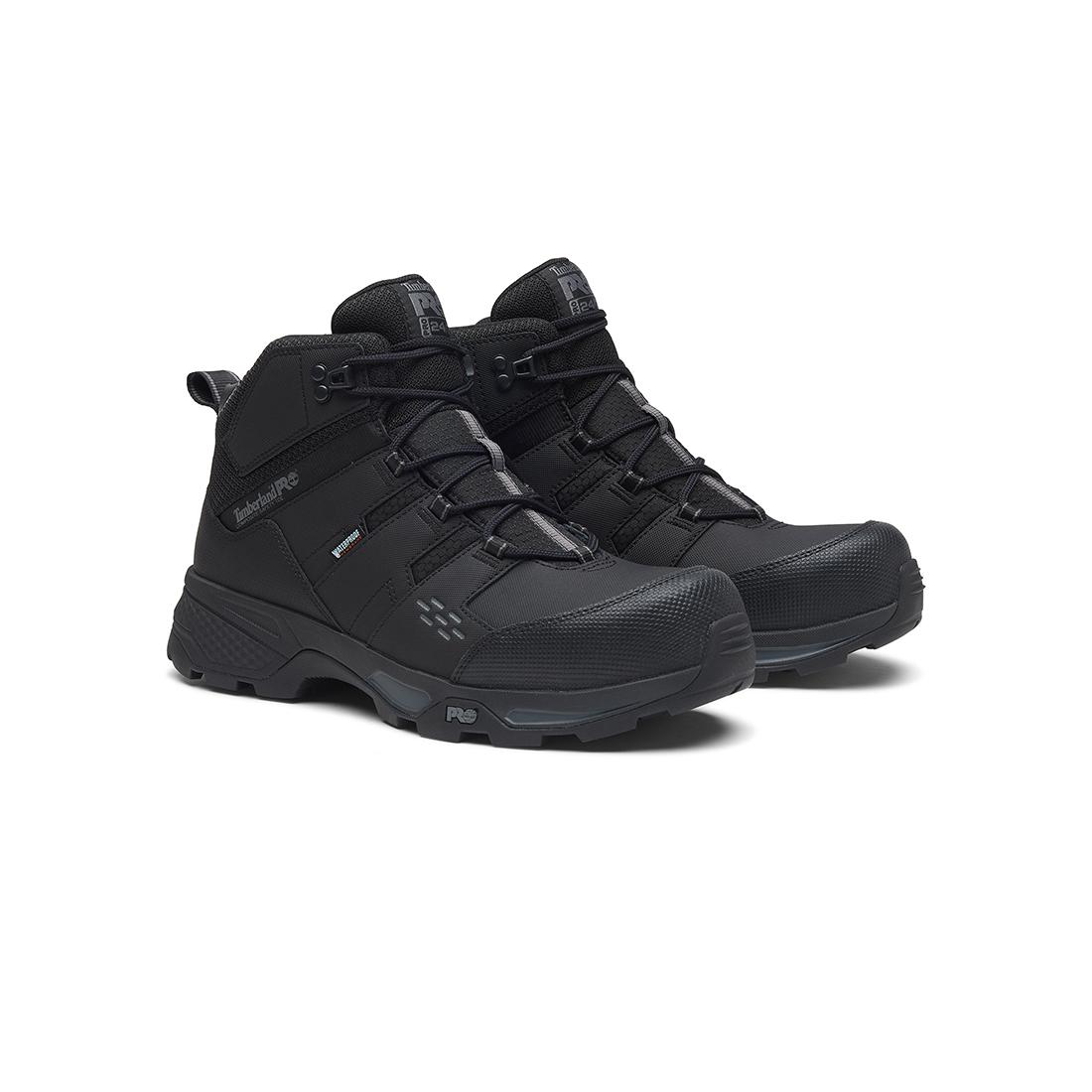 Timberland Pro Switchback Lt Waterproof Composite-Toe Work Boot Gripmax Ice Black Medial View