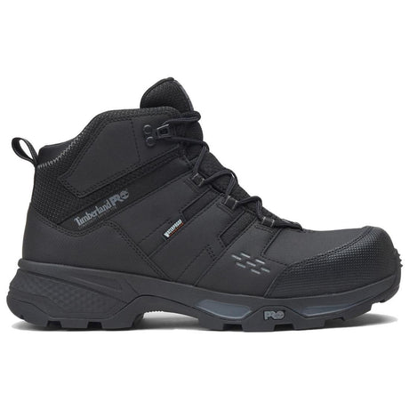 Steel Toes B2B - Switchback Lt Waterproof Composite-Toe Work Boot Gripmax Ice Black Profile View