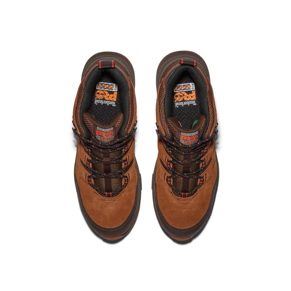 Timberland Pro Switchback LT 6 Inch Steel-Toe Work Boot Brown Front-upper View