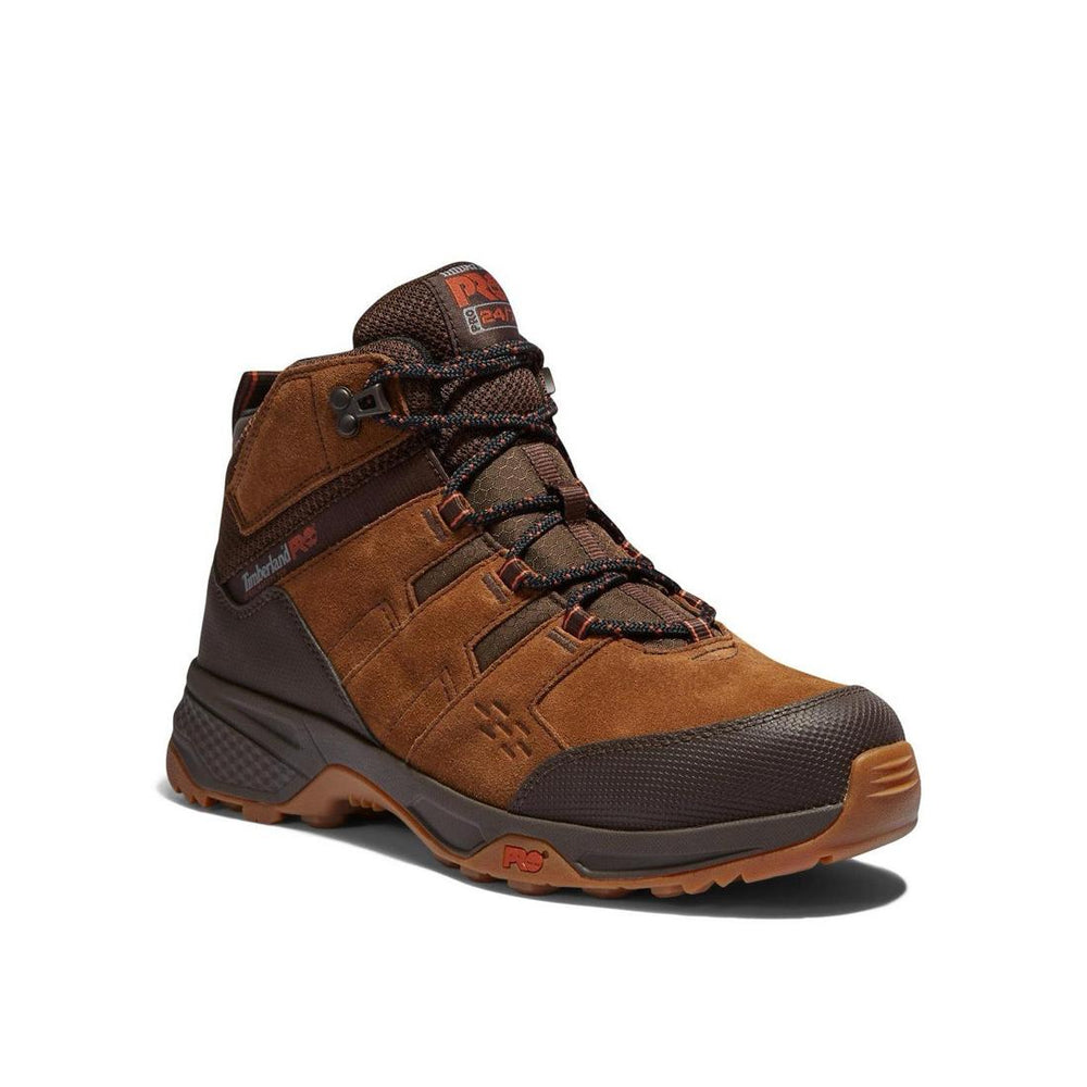 Timberland Pro Switchback LT 6 Inch Steel-Toe Work Boot Brown Medial View