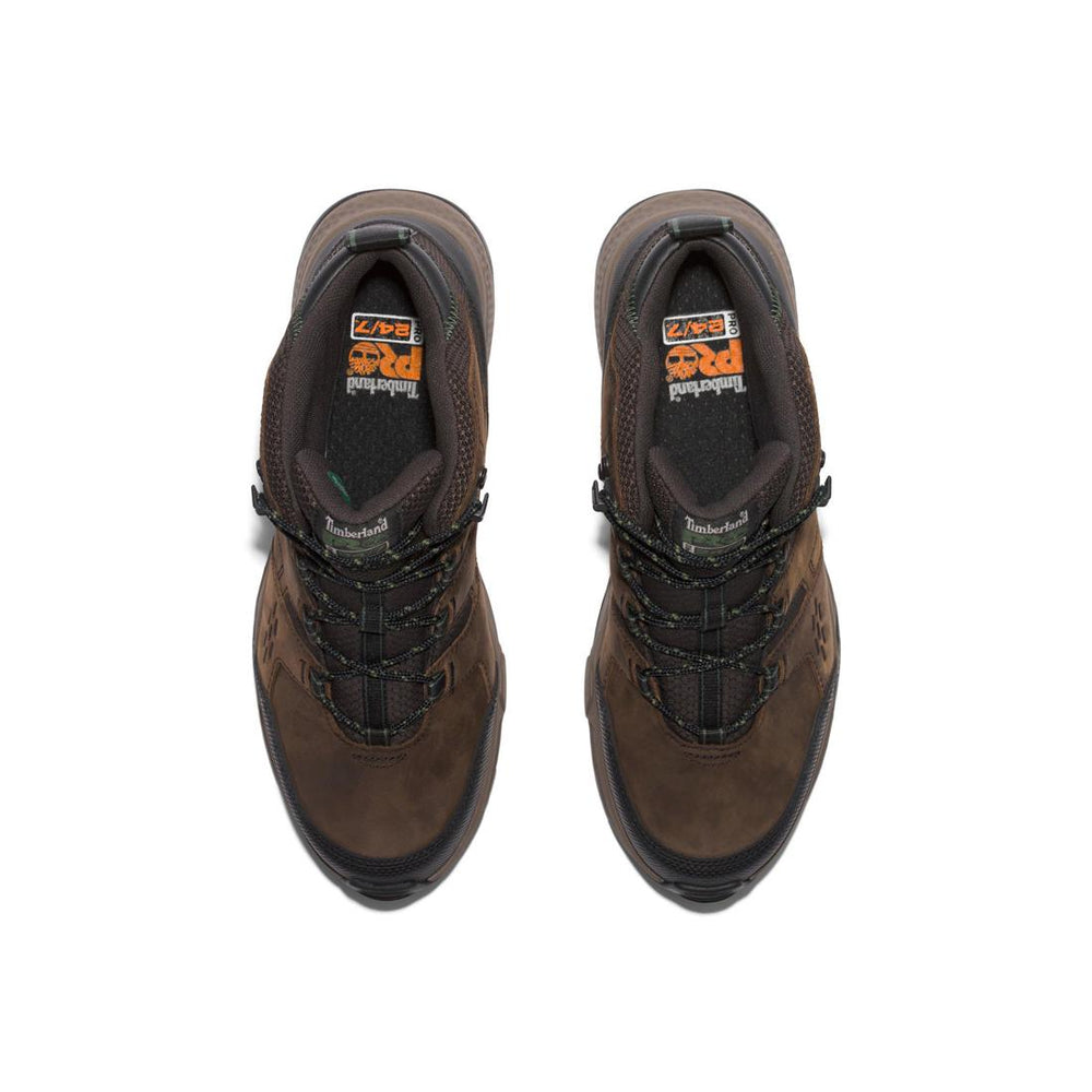 Timberland Pro Switchback Lt 6 Inch Soft-Toe Waterproof Boot Brown/Tan Front-upper View