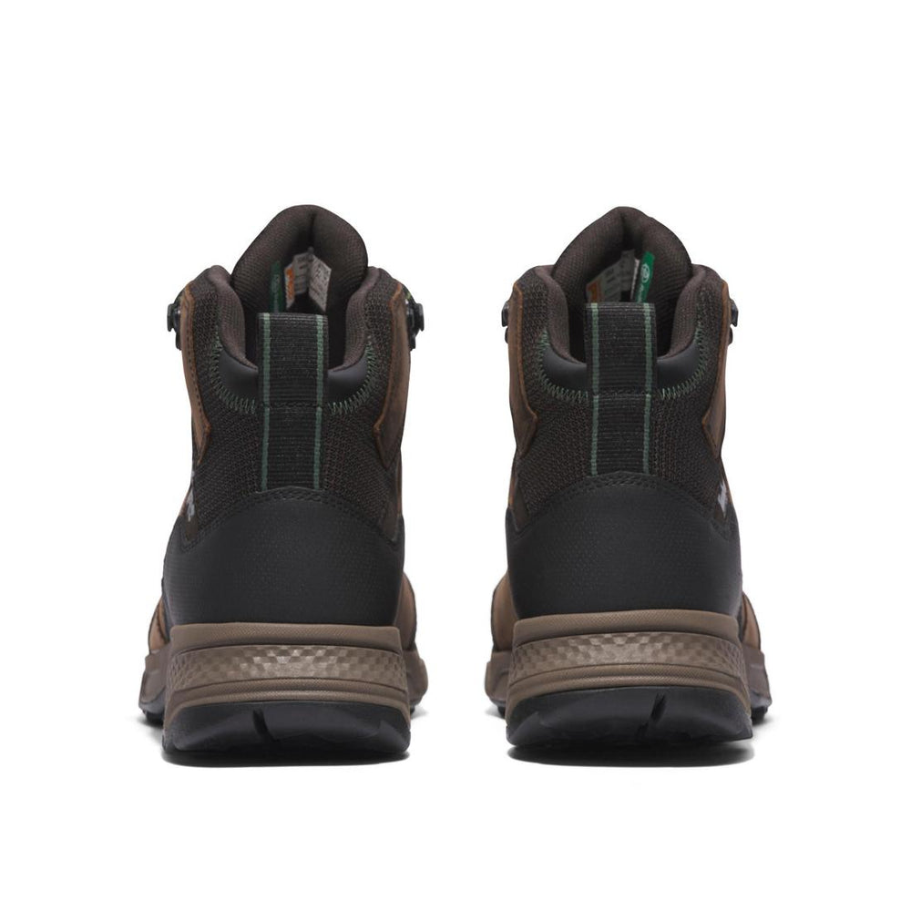 Timberland Pro Switchback Lt 6 Inch Soft-Toe Waterproof Boot Brown/Tan Heel-Back View