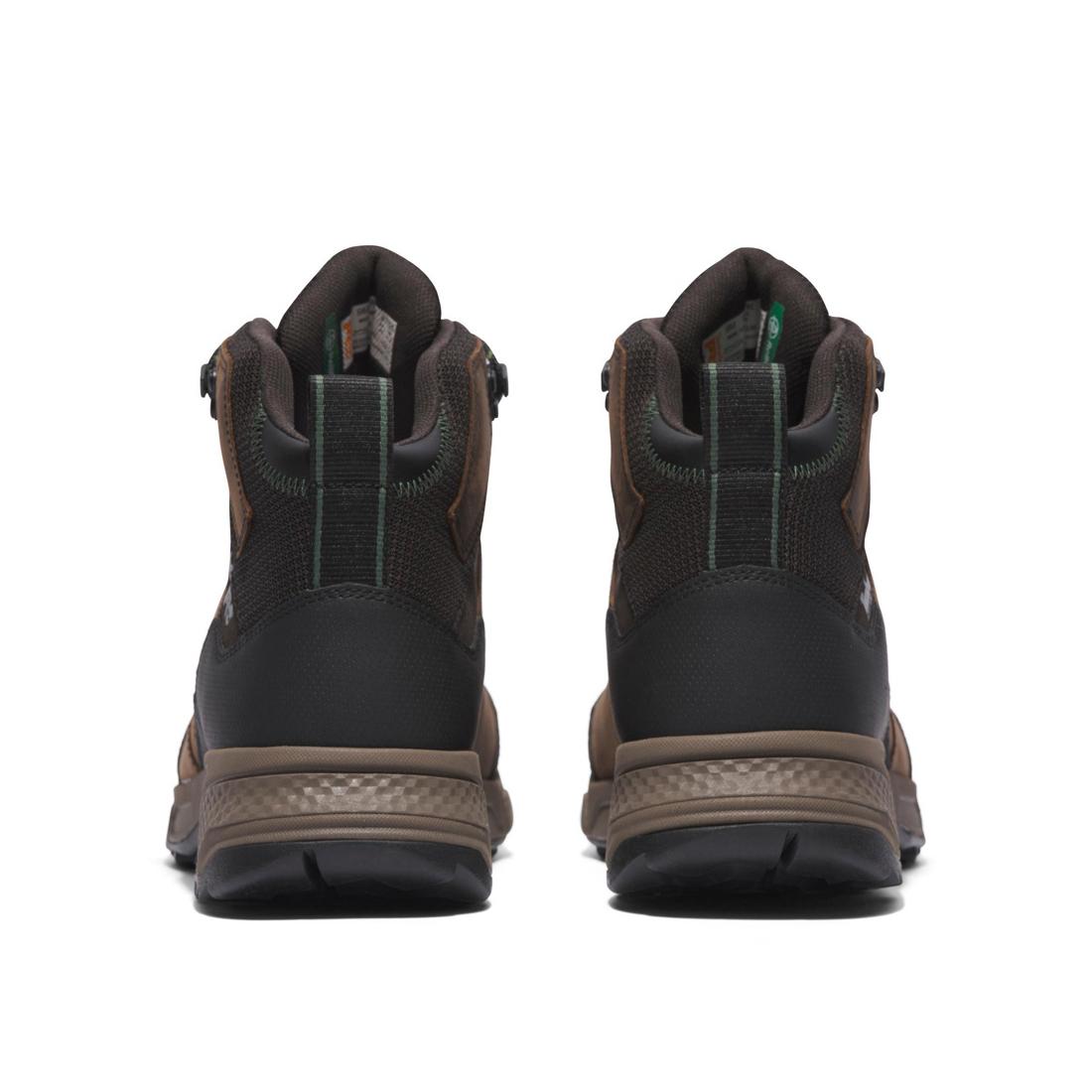 Timberland Pro Switchback Lt 6 Inch Soft-Toe Waterproof Boot Brown/Tan Heel-Back View