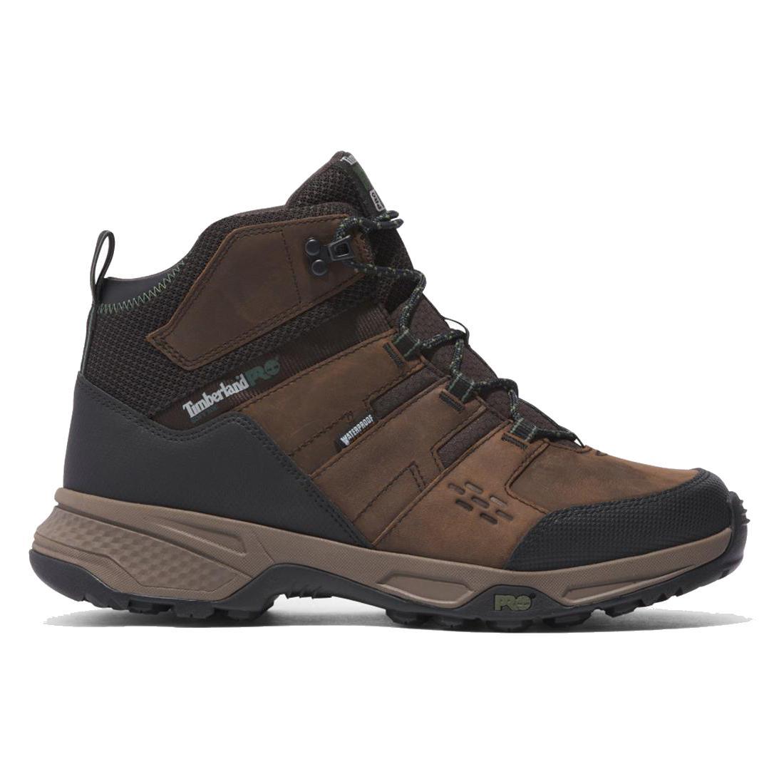 Timberland Pro Switchback Lt 6 Inch Soft-Toe Waterproof Boot Brown/Tan Profile View