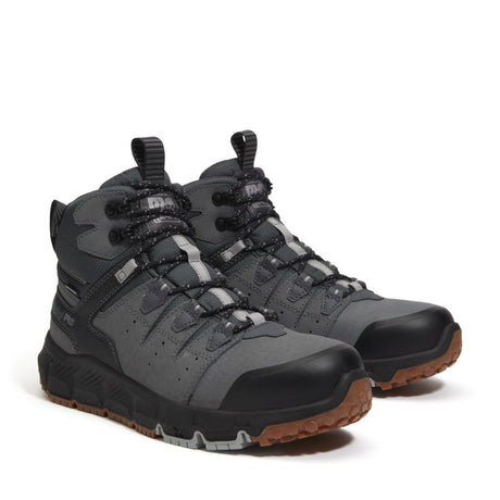 Timberland Pro Tempe Waterproof Alloy Toe Work Boots Grey Front-upper View