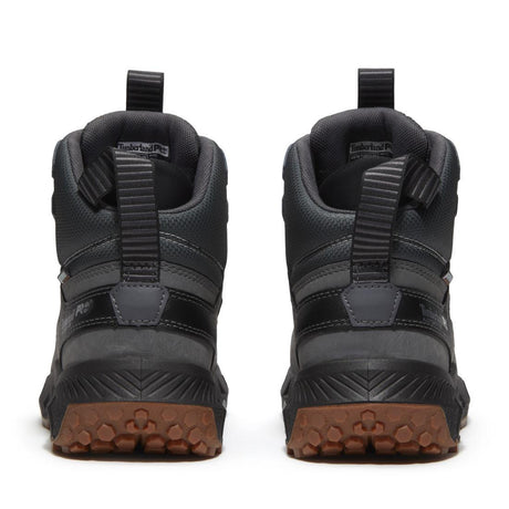 Timberland Pro Tempe Waterproof Alloy Toe Work Boots Grey Heel-Back View