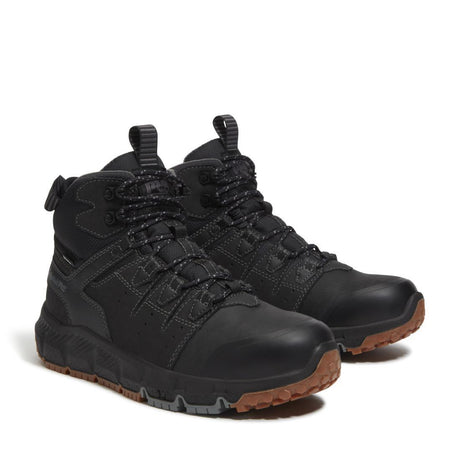 Timberland Pro Tempe Waterproof Soft Toe Work Boots Black Front-upper View