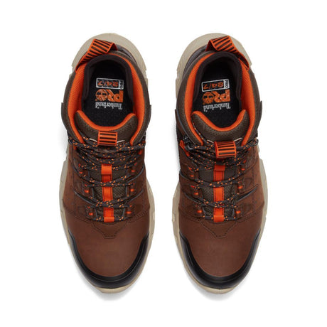 Timberland Pro Tempe Waterproof Soft Toe Work Boots Brown Front-upper View