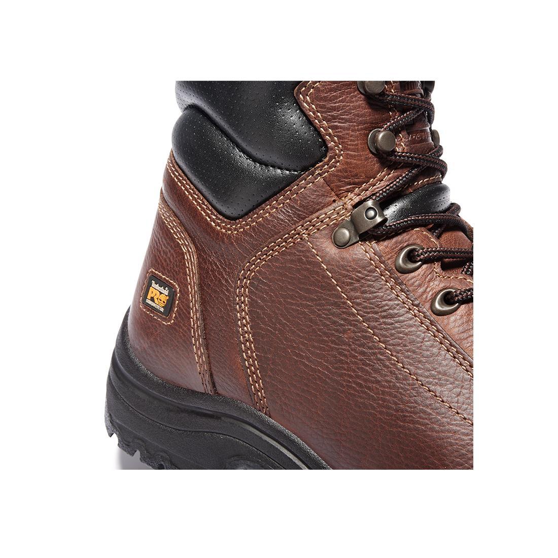 Timberland Pro Titan® Lace To Toe 6-Inch Alloy-Toe Work Boot Brown Angled View