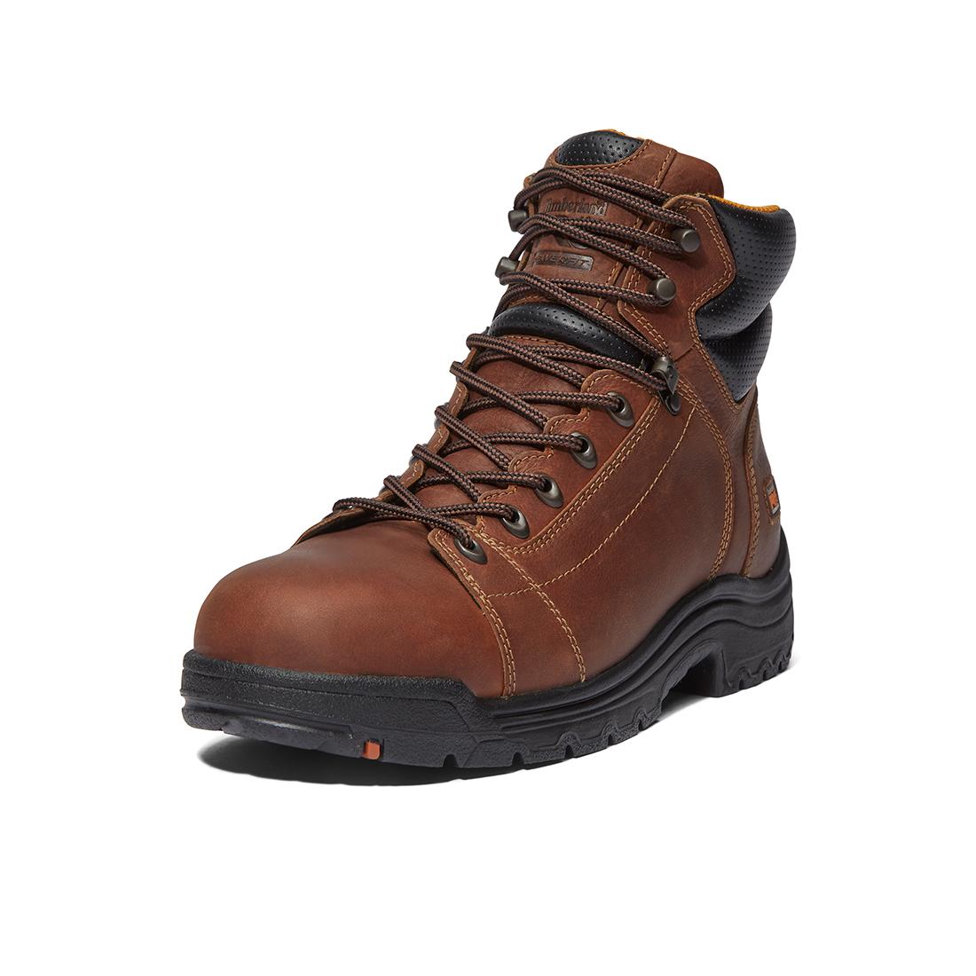 Timberland Pro Titan® Lace To Toe 6-Inch Alloy-Toe Work Boot Brown Detail View