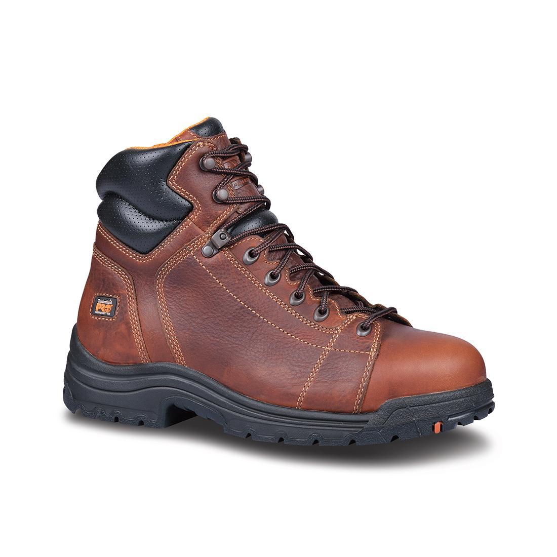Timberland Pro Titan® Lace To Toe 6-Inch Alloy-Toe Work Boot Brown Medial View