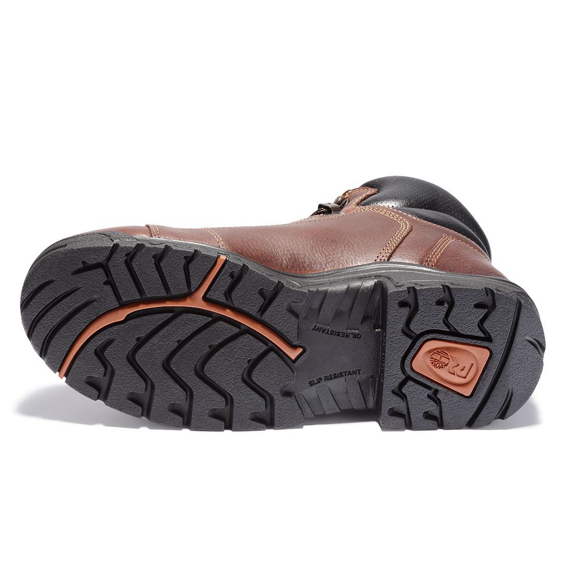 Timberland Pro Titan® Lace To Toe 6-Inch Alloy-Toe Work Boot Brown Sole View