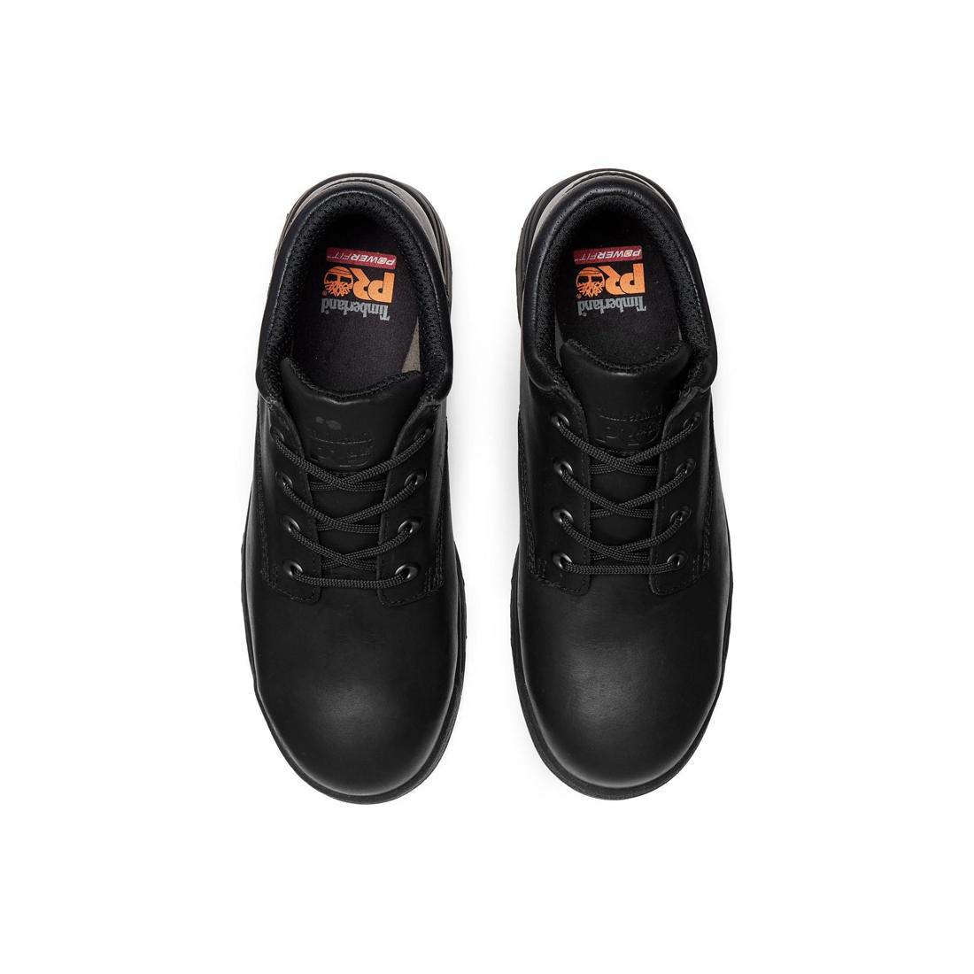Timberland Pro Titan Alloy-Toe Oxford Work Shoe Black Front-upper View