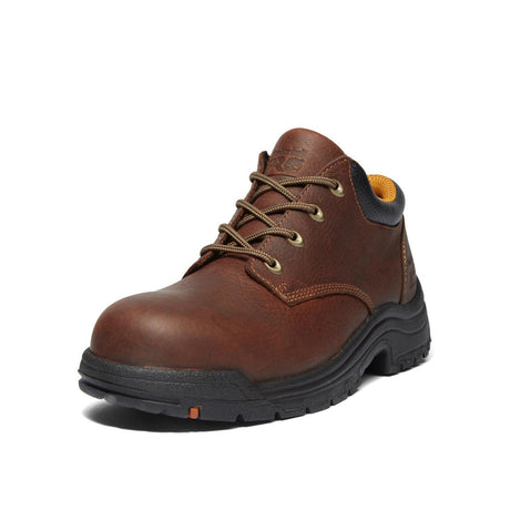 Timberland Pro Titan Alloy-Toe Oxford Work Shoe Brown Detail View