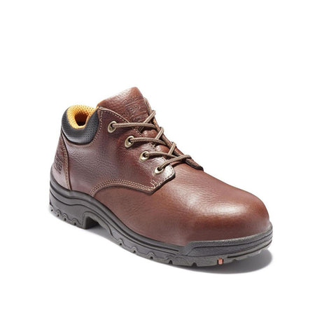 Timberland Pro Titan Alloy-Toe Oxford Work Shoe Brown Medial View