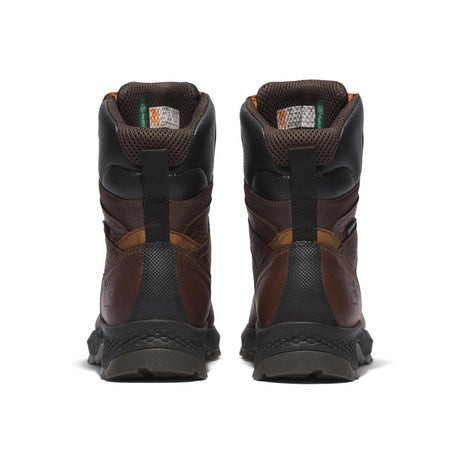 Timberland Pro Titan Ev 8 Inch Composite-Toe Waterproof Work Boot Brown Heel-Back View