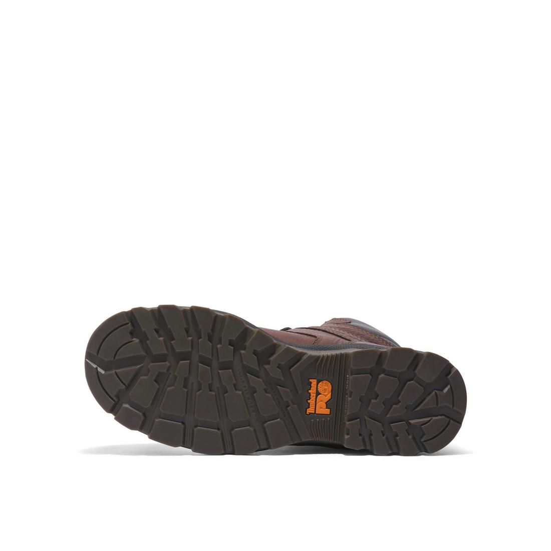Timberland Pro Titan Ev 8 Inch Composite-Toe Waterproof Work Boot Brown Sole View