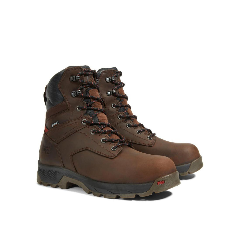 Timberland Pro Titan EV 8 Inch Composite-Toe Waterproof Insulated Work Boot Brown Detail View