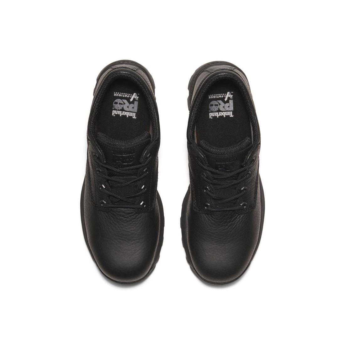 Timberland Pro Titan Ev Composite-Toe Oxford Work Shoe Black Front-upper View