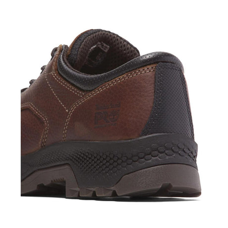 Timberland Pro Titan Ev Composite-Toe Oxford Work Shoe Brown Angled View