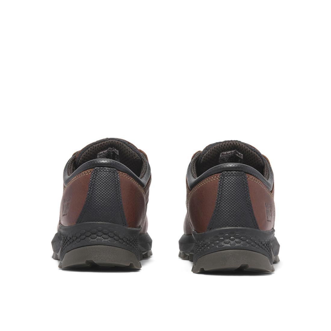 Timberland Pro Titan Ev Composite-Toe Oxford Work Shoe Brown Heel-Back View