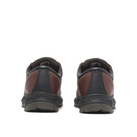 Timberland Pro Titan Ev Composite-Toe Oxford Work Shoe Brown Heel-Back View