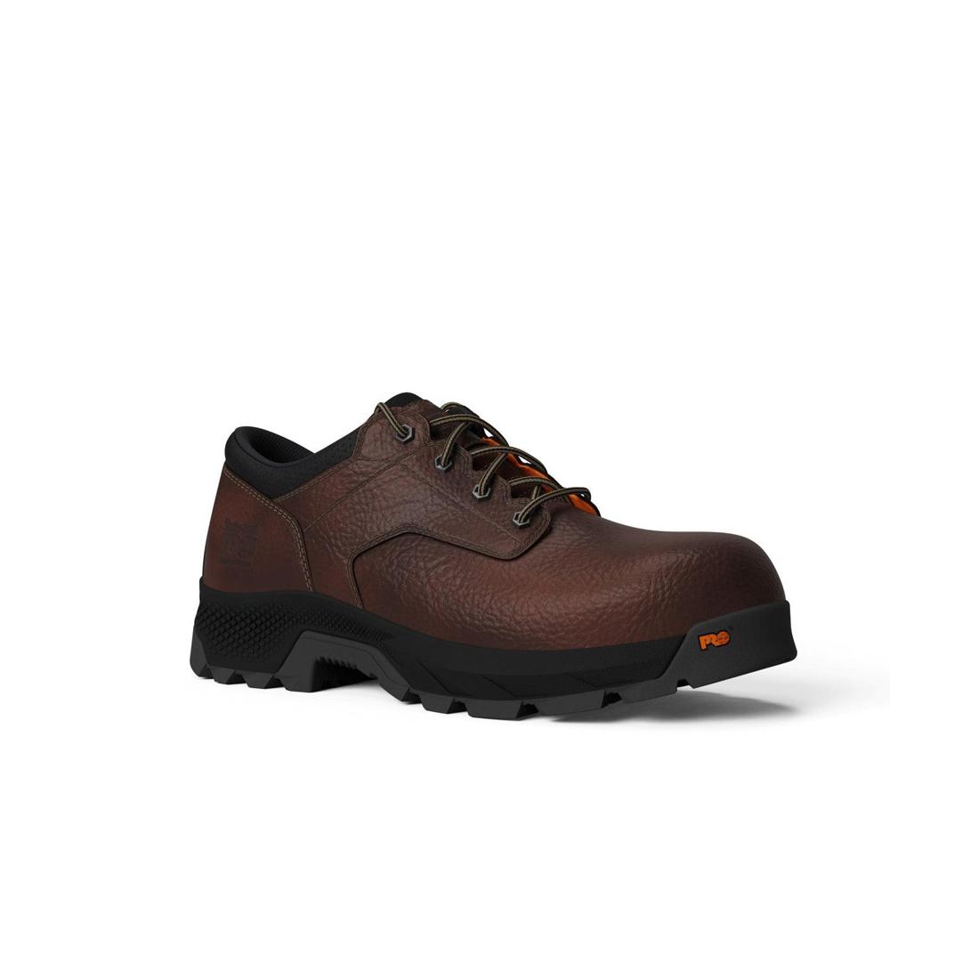 Timberland Pro Titan Ev Composite-Toe Oxford Work Shoe Brown Medial View