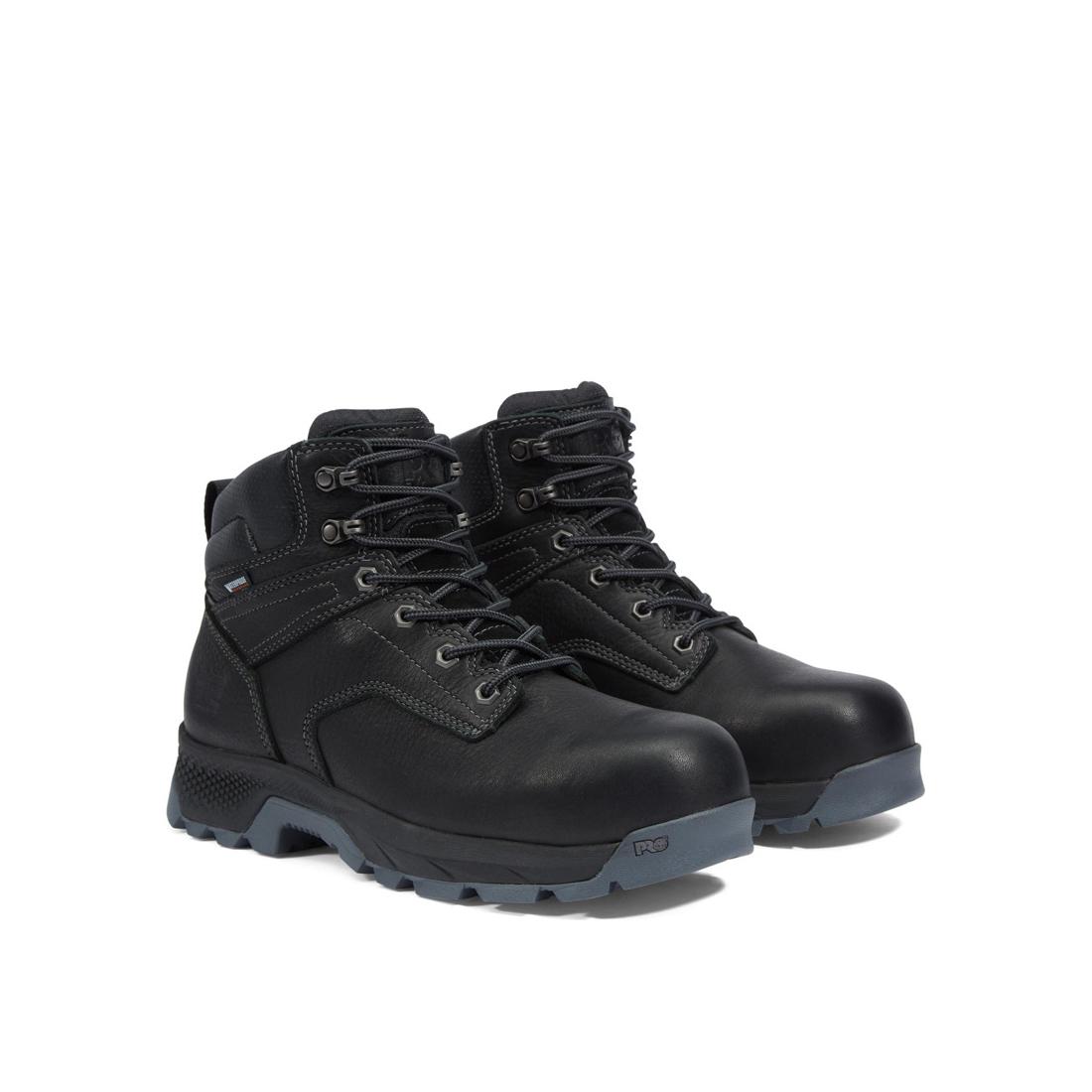 Timberland Pro Titan EV 6 Inch Composite-Toe Waterproof Work Boot Black Detail View