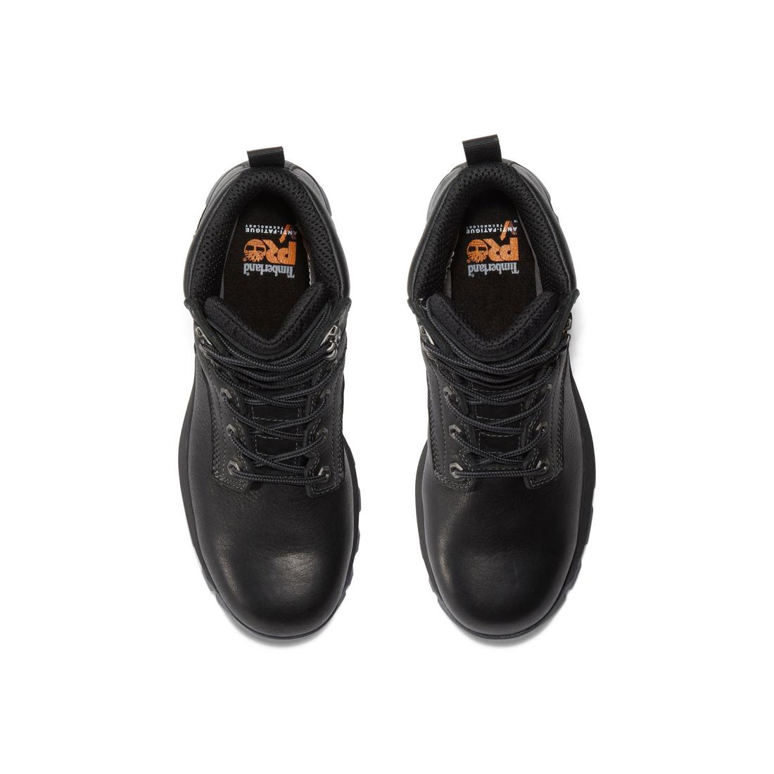 Timberland Pro Titan EV 6 Inch Composite-Toe Waterproof Work Boot Black Front-upper View