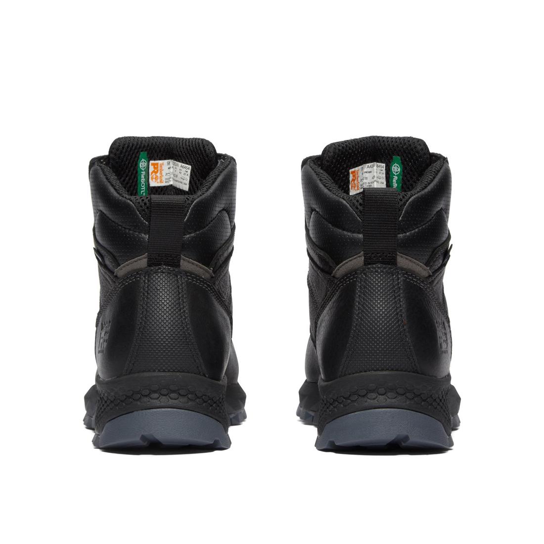 Timberland Pro Titan EV 6 Inch Composite-Toe Waterproof Work Boot Black Heel-Back View