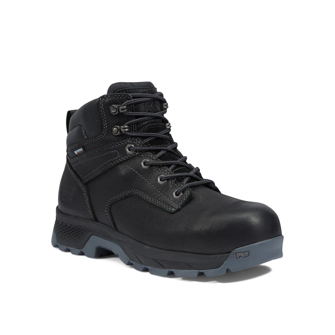 Timberland Pro Titan EV 6 Inch Composite-Toe Waterproof Work Boot Black Medial View