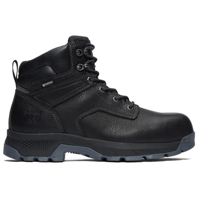 Timberland Pro Titan EV 6 Inch Composite-Toe Waterproof Work Boot Black Profile View