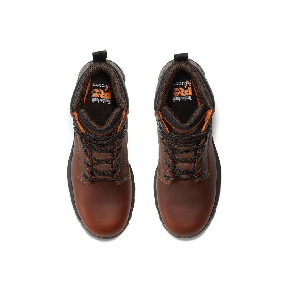 Timberland Pro Titan EV 6 Inch Composite-Toe Waterproof Work Boot Brown Front-upper View