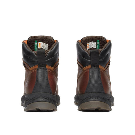 Timberland Pro Titan EV 6 Inch Composite-Toe Waterproof Work Boot Brown Heel-Back View