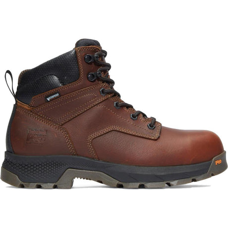 Steel Toes B2B - Titan EV 6 Inch Composite-Toe Waterproof Work Boot Brown Profile View