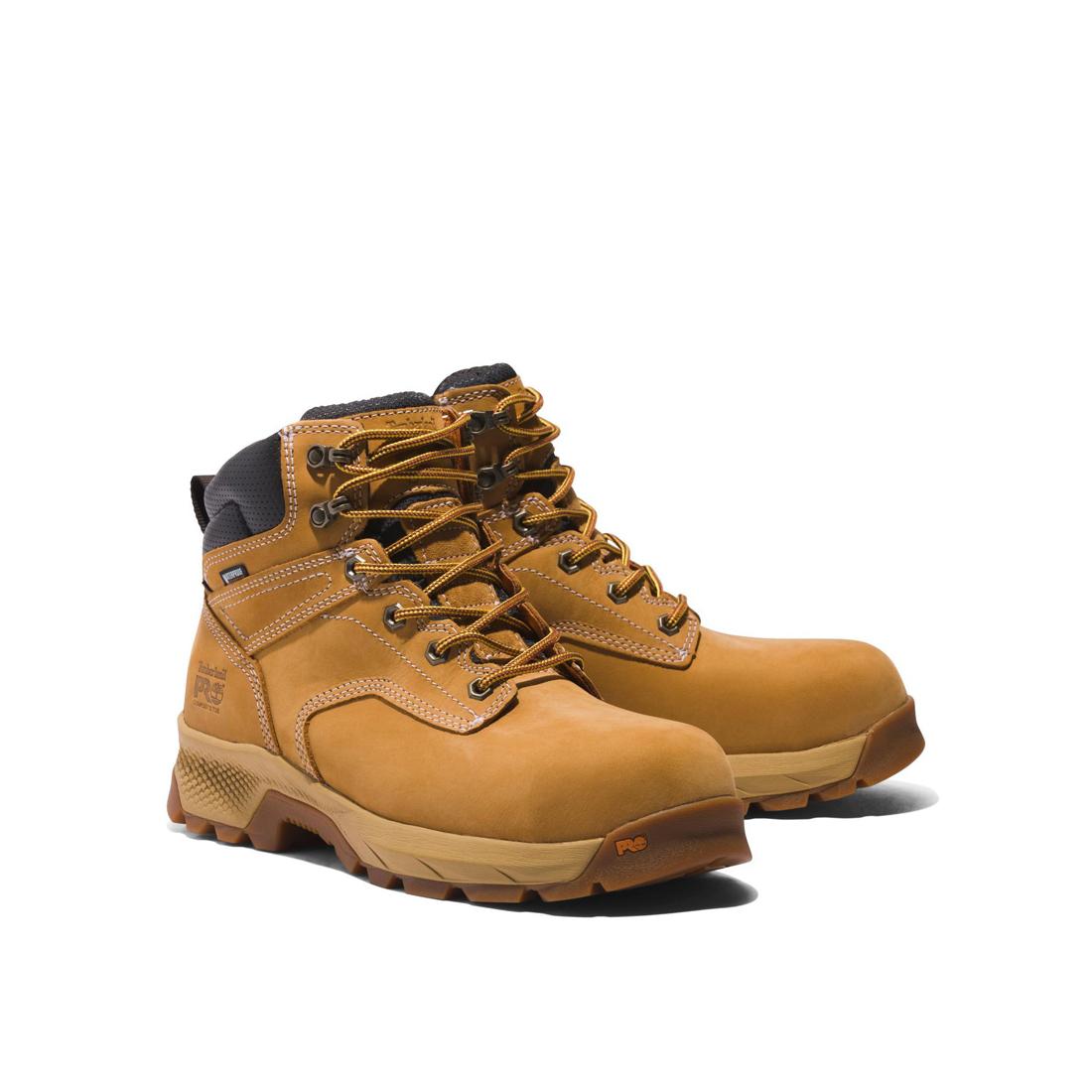 Timberland Pro Titan Ev 6 Inch Composite-Toe Waterproof Work Boot Wheat Detail View